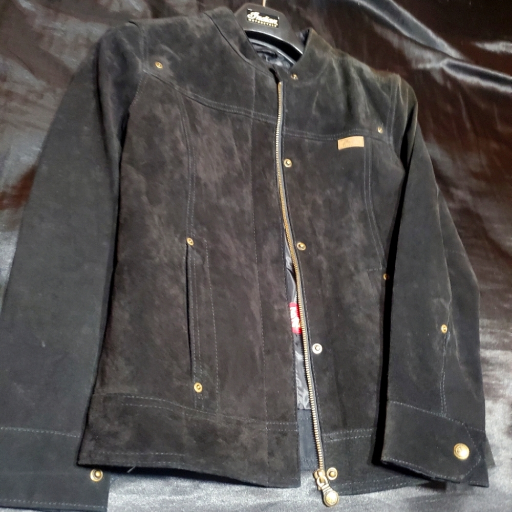 Suede leather Indian Motorcycles Brand riding jacket